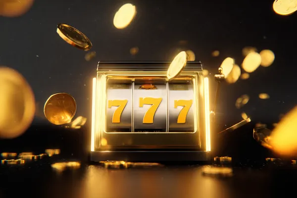 A woman smiling while playing online games on her laptop, surrounded by neon casino elements, showcasing ZBZBET’s diverse game collection.